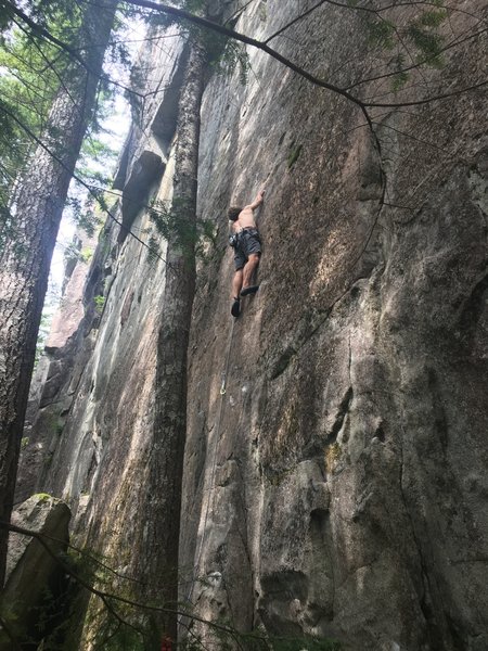 Luke getting a post-rebolt ascent! Probably the first in many years..