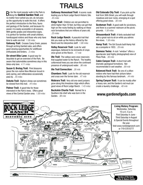 2019 Garden Of The Gods Trail Map Page 2 Br Br From Larry City Staff Office