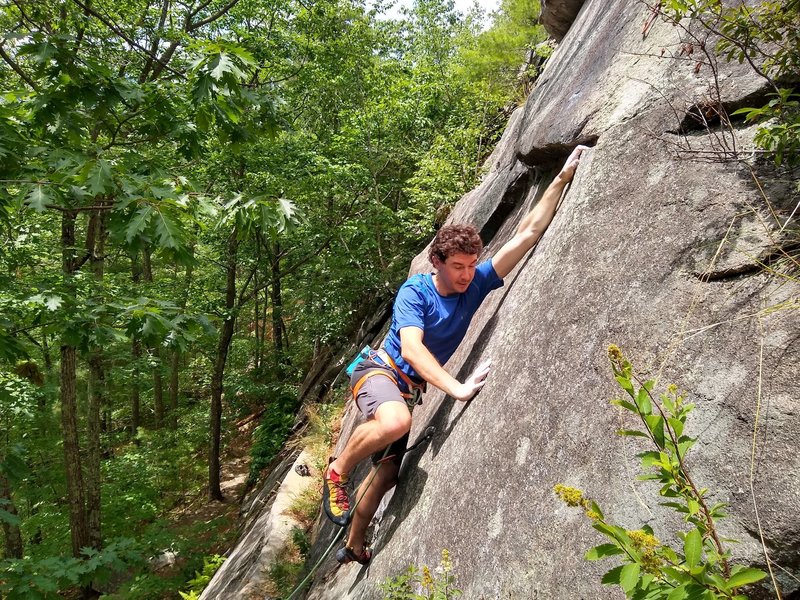 holding on at the crux