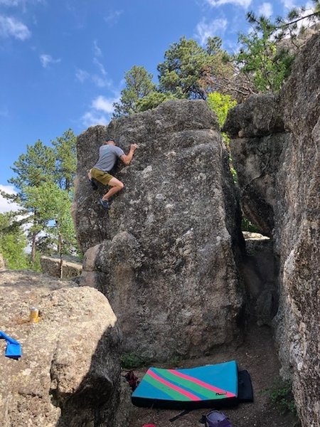 John Andersen on a variation to the warm up.