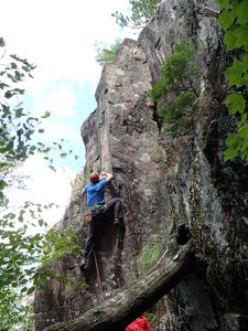 Dustin leading the pillar; summer 2015