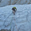 neve crux on the great pumpkin in late july.  doug practicing nut tooling for 2022.