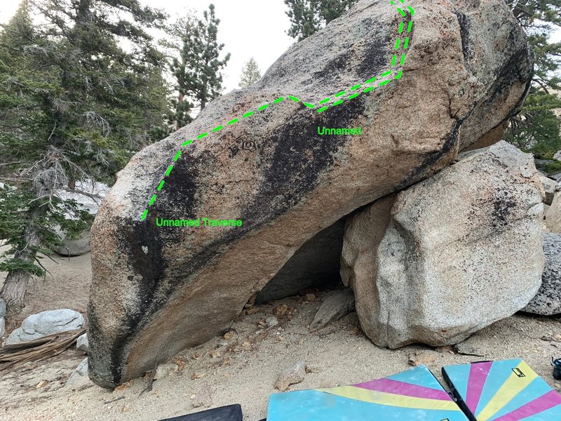 South-east side of the Butt Dragon boulder