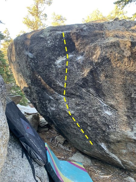 South face of Don's boulder