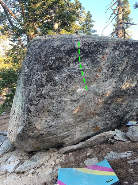 North face of Don's boulder