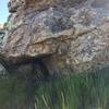 Nice overhanging boulder at Colossus