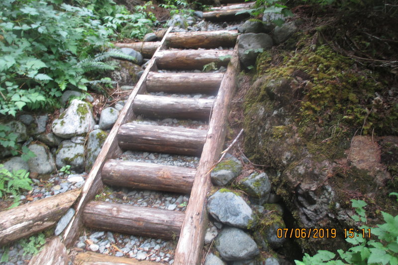 little staircase next to joint and sluice