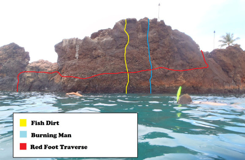 Bouldering in Black Rock on Maui, Maui