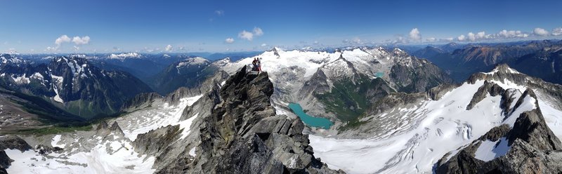 Summit pano with el dorado in the background