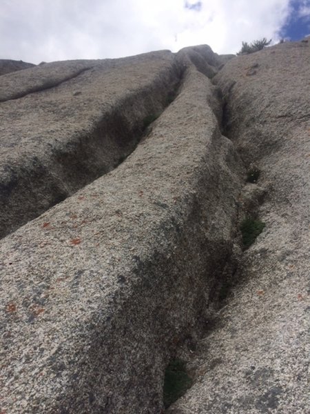 The double "cracks"--take the right one