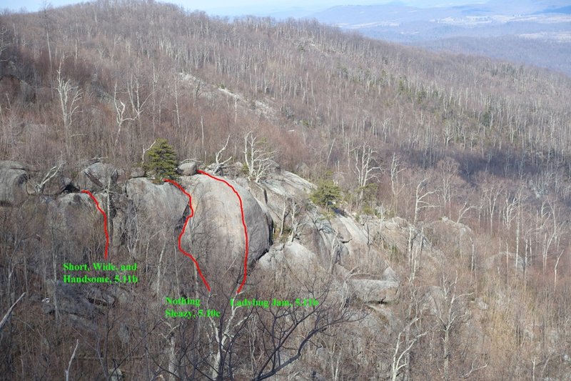 Location of Short, Wide, and Handsome from southwest