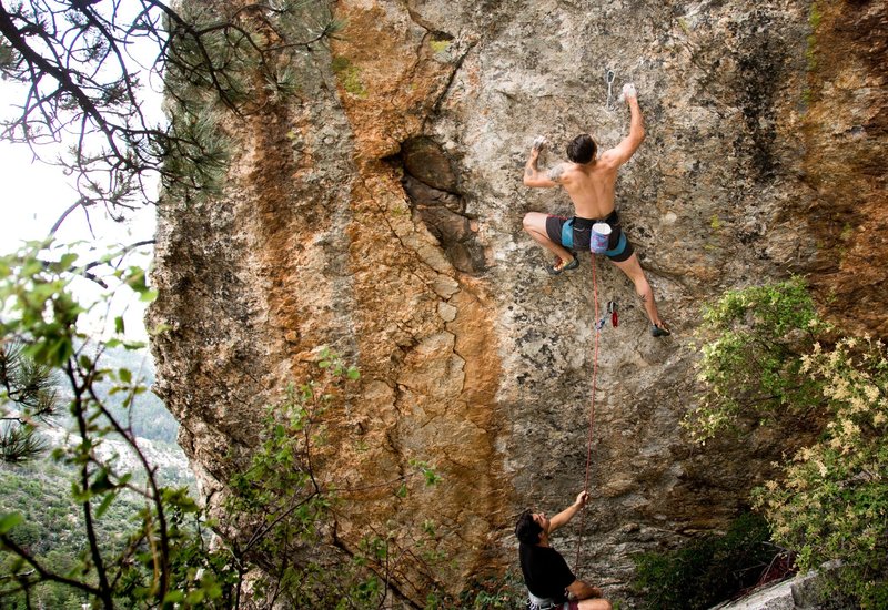 Matt Martinez wrestling opening boulder
