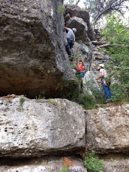 Someone on the route
