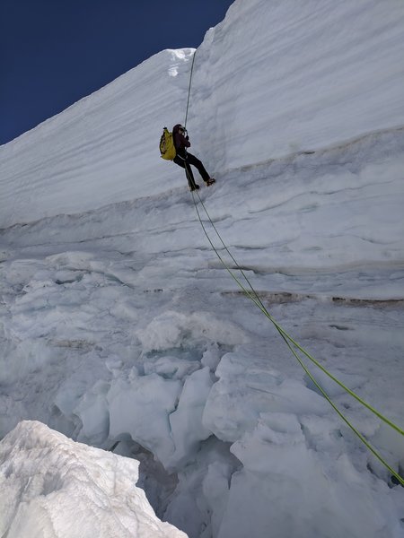 Major crevasse on Coleman-Deming route.