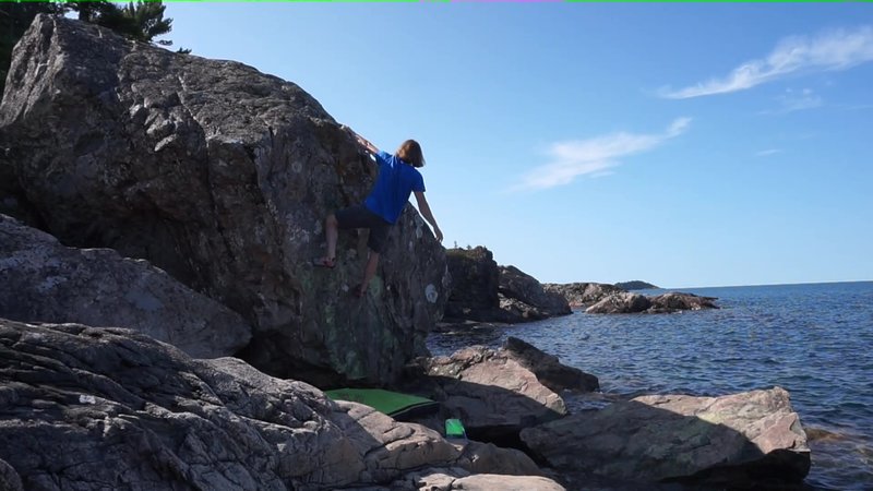 At the lip!