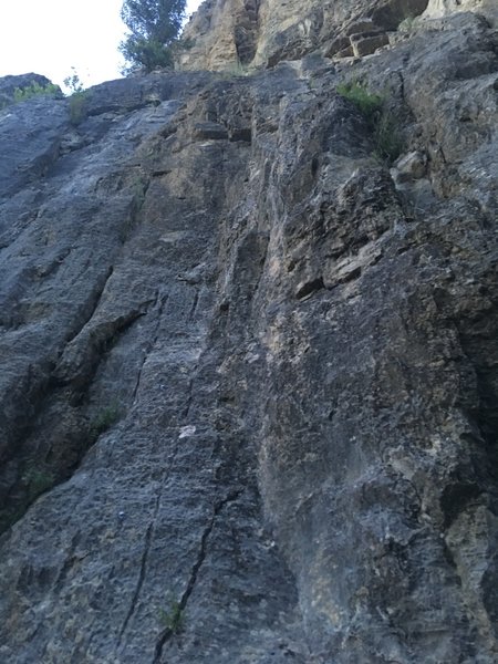 Pic of route from belay
