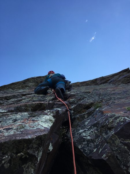 Pitch 2-Brian Smoot during FA up the great hand crack