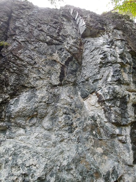 difficult to tell, but the route is incredibly steep.
