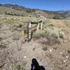 BLM gate to access road out of campground