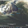 Google Earth - overview of terrain between E. Parker Hut and Odaray