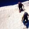 Photo 5 -  Above the cornice, along the ridge, easy snow climbing