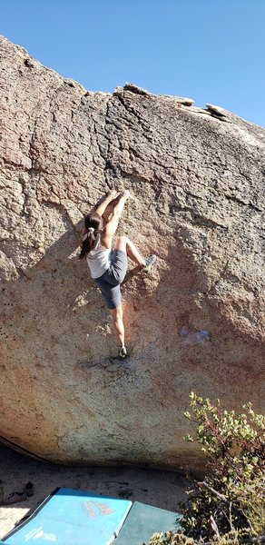 high foot, nice rock