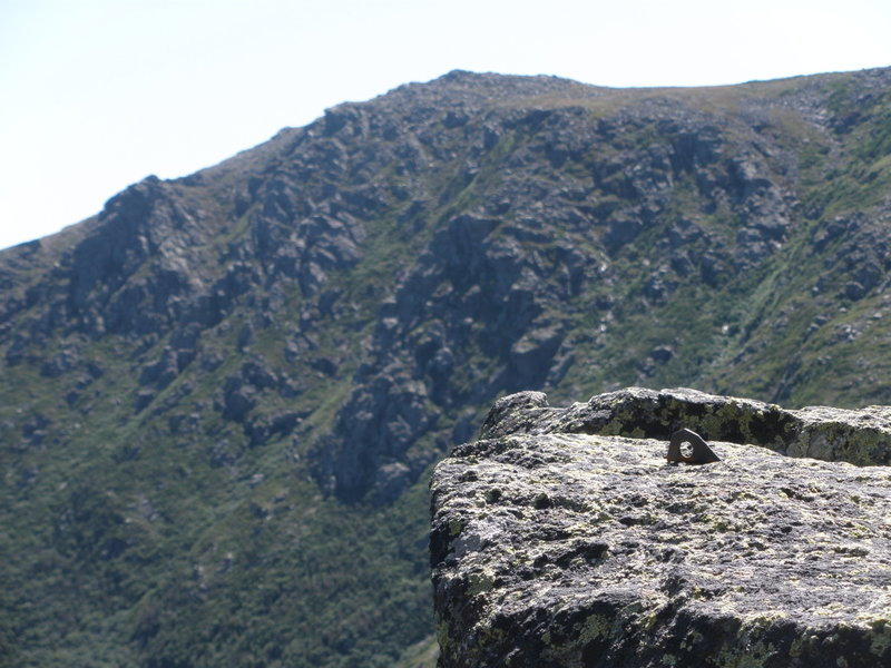 Photo 5 - "Others were here before" In the background the Boott Spur buttress(s)