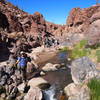 Yes, that's water !  Hiking Atacama Desert region, Chile