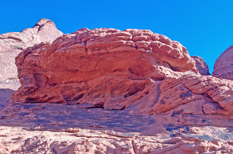 lower mini-cave at top of P7