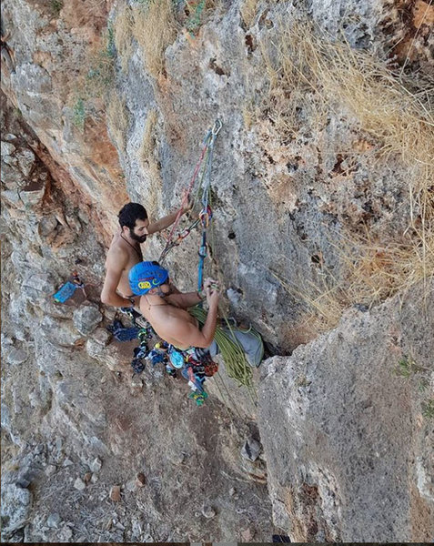me and asaf hanging by the anchors of One step in the dust