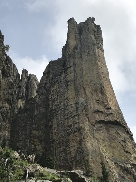 Three climbers on route