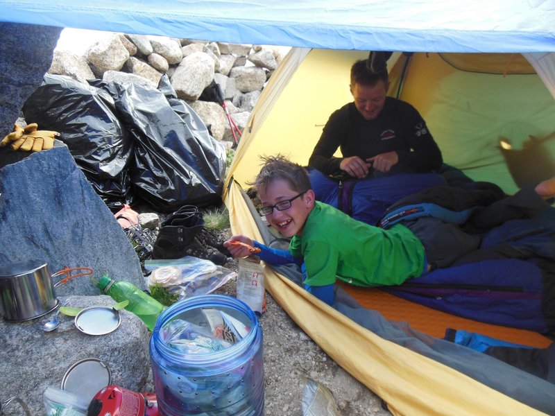 Happy to be home after a huge day on Gannett Peak. We started hiking at 0100 and got back around 1500.