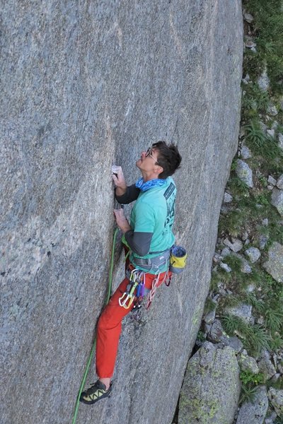 Lane Mathis crimping hard on the FA of Homesick.
<br>
<br>
Photo: Robert Mascarenas.
