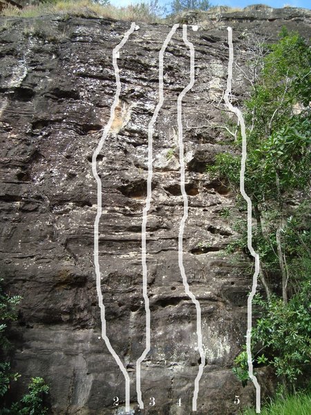 routes 2 to 5