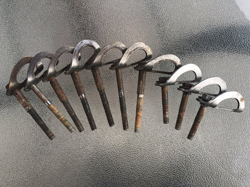 Circa 1990 original Scatterlings 3/8" 5 piece Rawls bolts --