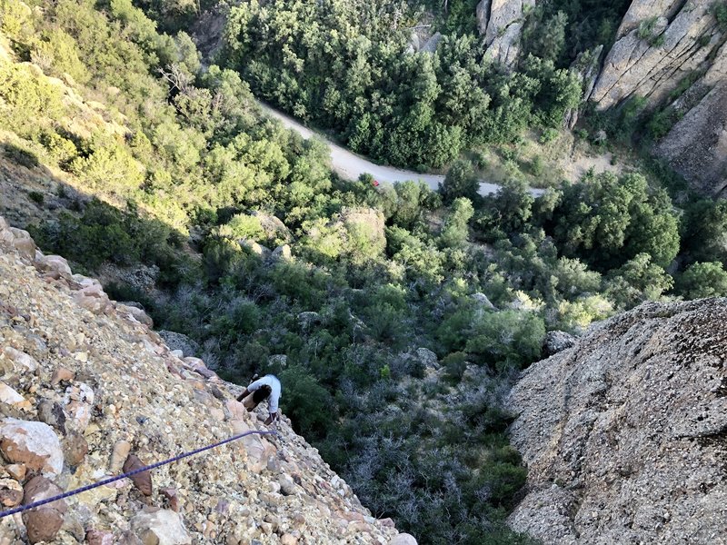 On the way up pitch 2.