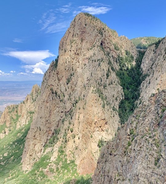 SW Ridge of the Needle from the top of the Mummy.