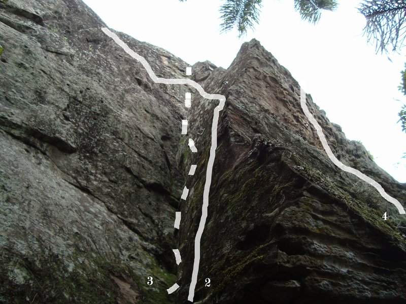 routes 2 to 4