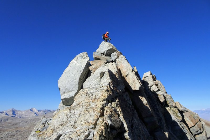 summit of sub peak 12,880+' on Mt Emerson