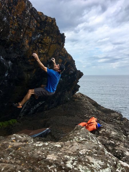 Sending The Traverse on a beautiful September day.