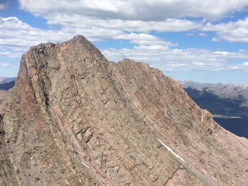 High ridge of Arrow Peak.