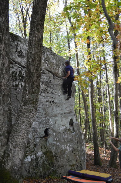 Brian Jones launching for the top of "Fun Dip"