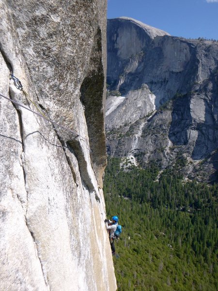 Steve jugs P5 with half o' Half Dome behind.