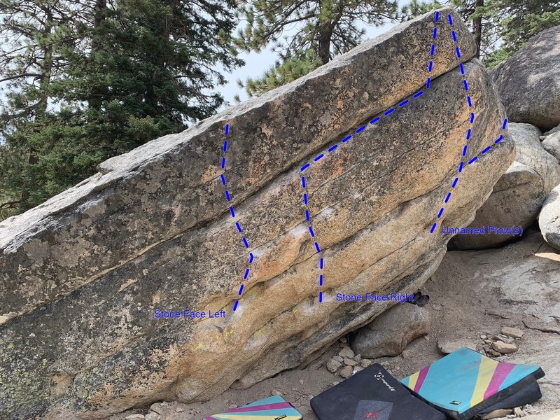 East face of Stone boulder