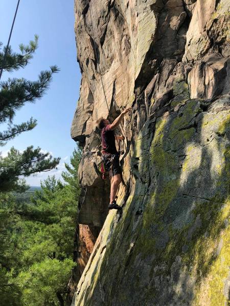 About to encounter crux