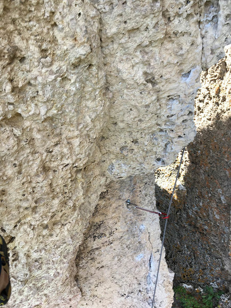 Around the corner, interesting rock.