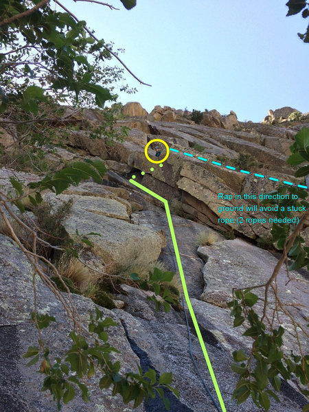 Pitch 2 - Belay cave location & rappel direction