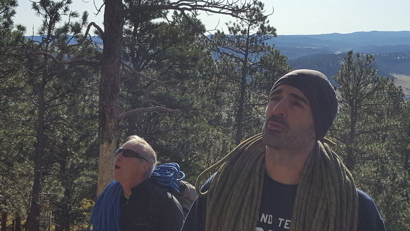 Danny Rider and John Inzanti seeing Devils Tower up close for the first time. 9-13-19