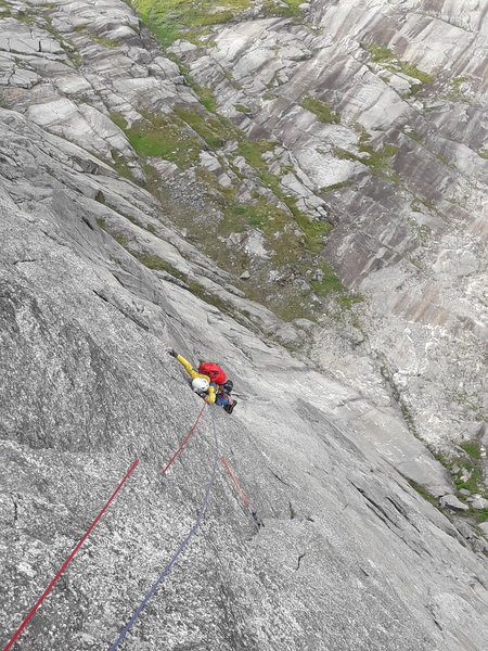 Pitch 6 traverse