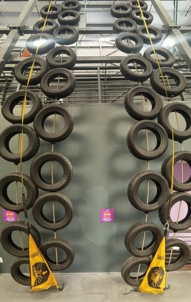 Be sure to check out the tire wrangling course. Race your friends for beverages :-)